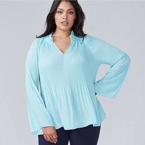 .Lane Bryant Release Pleat Blouse.